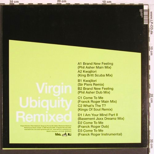 Ayers,Roy / Virgin Ubiquity: Remixed EP5, bbe (RR0052EP), D, 2006 Typ: 2LP Best.-Nr.: Y4316 Preis: 14,00 Euro