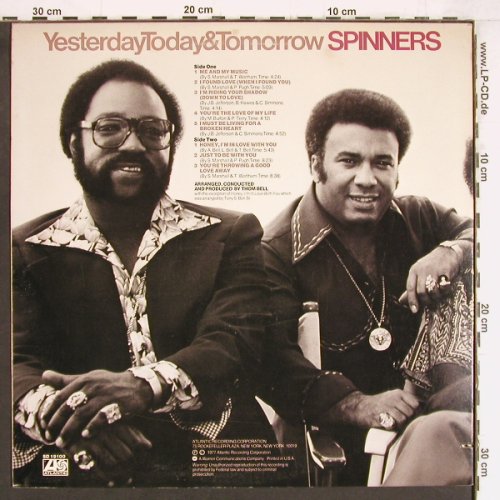 Spinners: Yesterday Today & Tomorrow, Atlantic(SD 19100), US, co, 1977 - LP - Y4443 - 7,50 Euro