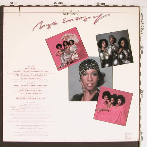 Supremes: High Energy, Motown (M6-863S1), US, co, 1976 Typ: LP Best.-Nr.: Y5218 Preis: 7,50 Euro