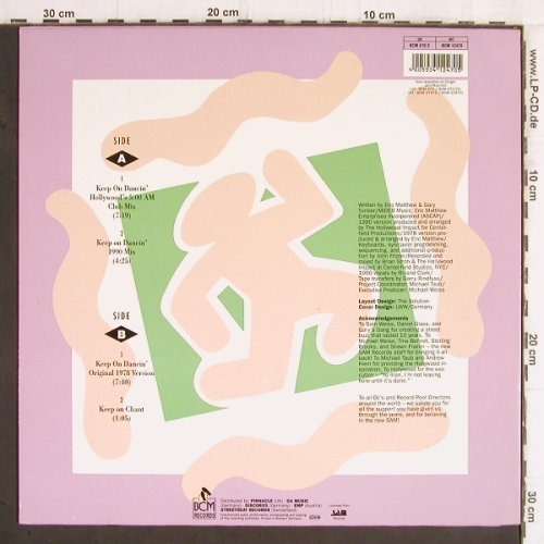 Gary's Gang: Keep on Dancin' 1990,club mix *3+1, BCM (BCM 12470), D, 1990 Typ: 12" Best.-Nr.: Y5815 Preis: 4,00 Euro