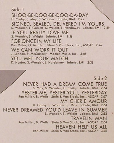 Wonder,Stevie: Greatest Hits Vol.2 (1971), Motown (C 062-93 018), D Typ: LP Best.-Nr.: Y6019 Preis: 7,50 Euro
