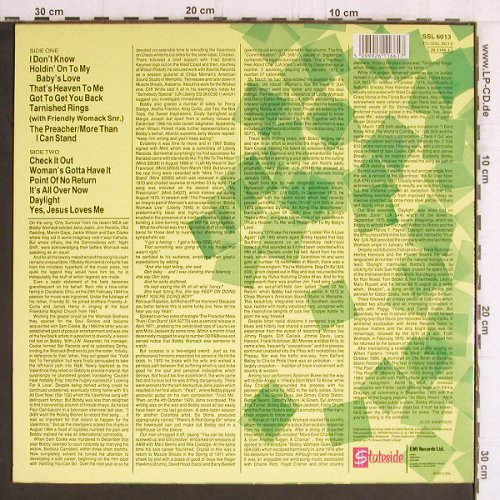 Womack,Bobby: Chech it out, Stateside (SSL 6013), UK, Ri, 1986 Typ: LP Best.-Nr.: Y6073 Preis: 6,00 Euro