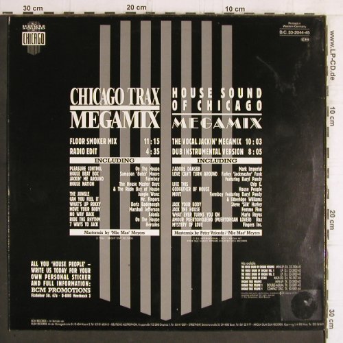V.A.The House Sound: Chicago Trax Picture Disc, BCM (B.C.33-2044-45), D, 1987 Typ: PLP Best.-Nr.: Y6287 Preis: 9,00 Euro