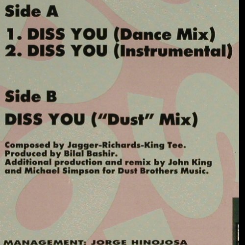 King Tee: Diss you *3, Capitol (20 4145 6), D, 1990 Typ: 12" Best.-Nr.: Y6291 Preis: 4,00 Euro