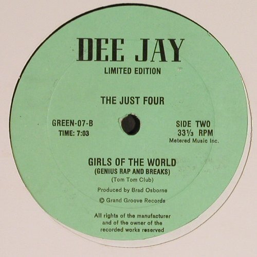 T-Sky Valley / The Just Four: Catch the Beat !/Girls of the World, Dee Jay(GREEN-07), US, LC,  - 12inch - Y6294 - 7,50 Euro
