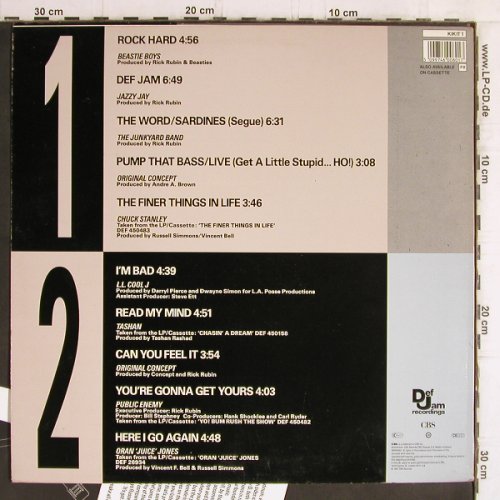 V.A.Kick It!-Def Jam Sampler Vol.1: Beastie Boys...Oran'JuiceJones, CBS (KIKIT1), UK, 1987 Typ: LP Best.-Nr.: Y6307 Preis: 7,50 Euro