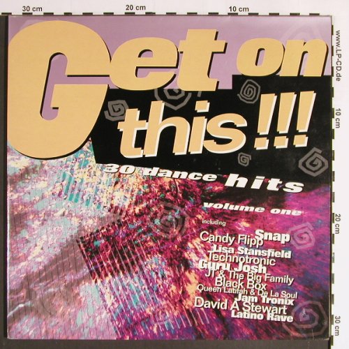 V.A.Get On This!!!: 30 Dance Hits,Vol.1,Snap...BlackBox, Telstar (STAR 2420), UK, Foc, 1990 Typ: 2LP Best.-Nr.: Y6326 Preis: 7,50 Euro