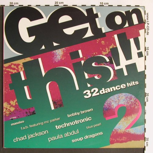 V.A.Get On This 2: 32 Dance Hits,Technotronic..D-Shake, Telstar (STAR 2424), UK, Foc, 1990 Typ: 2LP Best.-Nr.: Y6327 Preis: 7,50 Euro