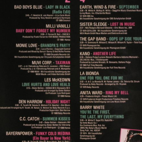 V.A.Tanzen!-Muvi Super Disco Night: Soul II Soul...Barry White, Ariola (303 584), D, 1989 Typ: 2LP Best.-Nr.: Y6599 Preis: 6,00 Euro