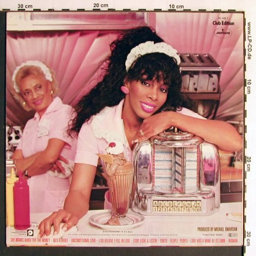 Summer,Donna: She Works Hard For The Money, Mercury (40 149 7), D, Club Ed, 1983 Typ: LP Best.-Nr.: Y6669 Preis: 6,00 Euro
