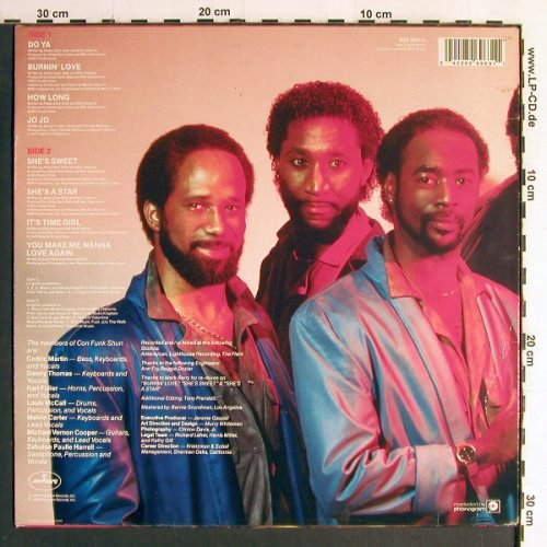 Con Funk Shun: Burnin'Love, Mercury (826 963-1), NL, 1986 Typ: LP Best.-Nr.: Y6757 Preis: 6,00 Euro
