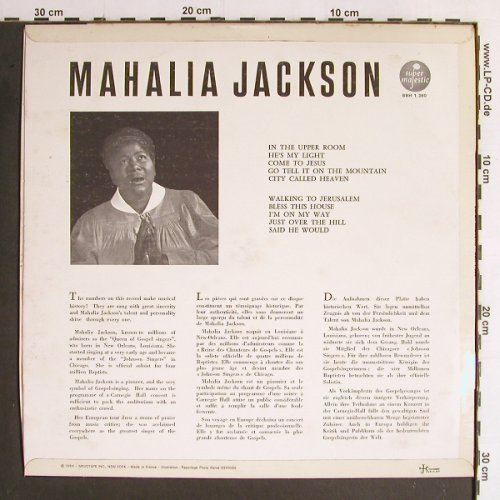 Jackson,Mahalia: Spirituals (Life rec.), Super Majestic (BBH 1.360), F, 1964 Typ: LP Best.-Nr.: Y6804 Preis: 7,50 Euro