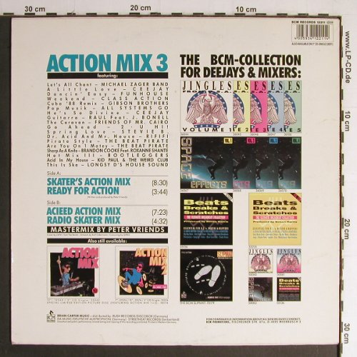 V.A.Action Mix 3: Michael Zager...Kid Paul...+Poster, BCM(12 211), D,4Tr.,  - 12inch - Y7044 - 4,00 Euro