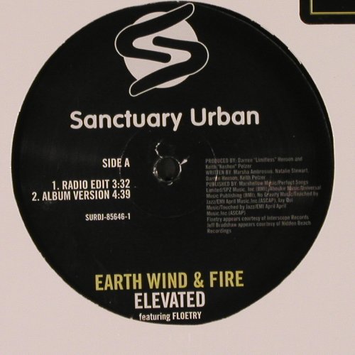 Earth,Wind & Fire: Elevated *4, Sanctuary Urban (SURDJ-85646), US, Promo, 2005 Typ: 12" Best.-Nr.: Y711 Preis: 4,00 Euro