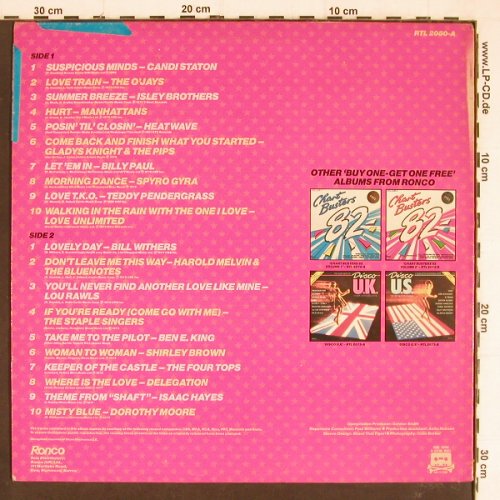 V.A.Soul Daze: Candi Staton... Dorothy Moore, Ronco (RTL 2080-A), UK Typ: LP Best.-Nr.: Y7350 Preis: 7,50 Euro