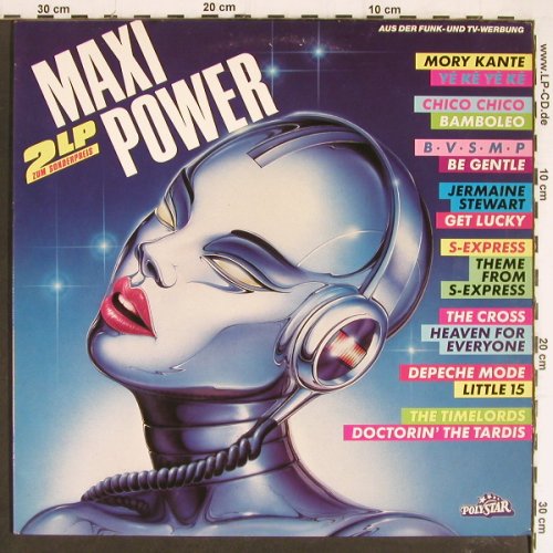 V.A.Maxi Power: Mory Kante... Alicia Bridges, Polystar (816 791-1), D, 1988 Typ: 2LP Best.-Nr.: Y7376 Preis: 5,00 Euro