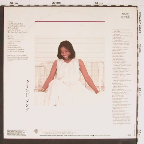 Crawford,Randy: Windsong, WB (K 57 011), D, 1982 Typ: LP Best.-Nr.: Y7378 Preis: 6,00 Euro
