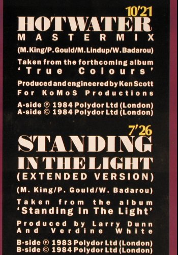 Level 42: Hotwater(10:21)/ Standing i.t.Light, Polydor (881 262-1), D, 1984 Typ: 12" Best.-Nr.: Y7399 Preis: 3,00 Euro