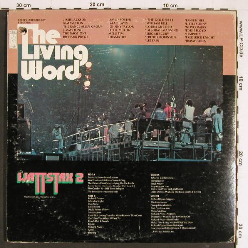 V.A.The Living Word / Wattstax 2: Live Concert Music, Foc, Stax (STS-2-3018), US,co,31Tr, 1973 Typ: 2LP Best.-Nr.: Y7419 Preis: 17,50 Euro