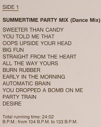 Gap Band: Summertime Party Mix*2 - non-stop, Total Experiance (TE 40.01.02), D Typ: 12" Best.-Nr.: Y7481 Preis: 5,00 Euro