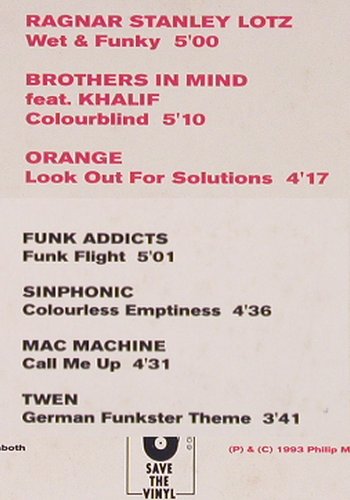 V.A.Dancefloor Jazz EP: Ragnar Stanley Lotz...Twen (Acid), Philip Morris, 7Tr., 1993 Typ: LP Best.-Nr.: Y7628 Preis: 4,00 Euro