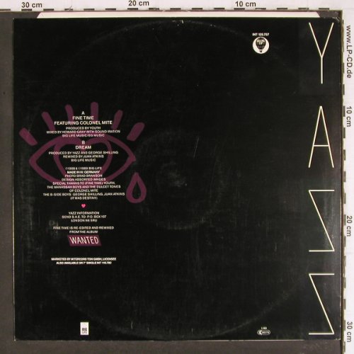 Yazz: Fine Time/Dream, blue vinyl, Blow Up(INT 125.757), D, 1989 - 12inch - Y7750 - 3,00 Euro