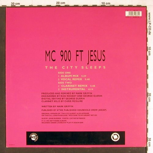 MC 900 FTJesus: The City Sleeps *4, Nettwerk (NET 037), NL, 1991 Typ: 12" Best.-Nr.: Y7994 Preis: 9,00 Euro