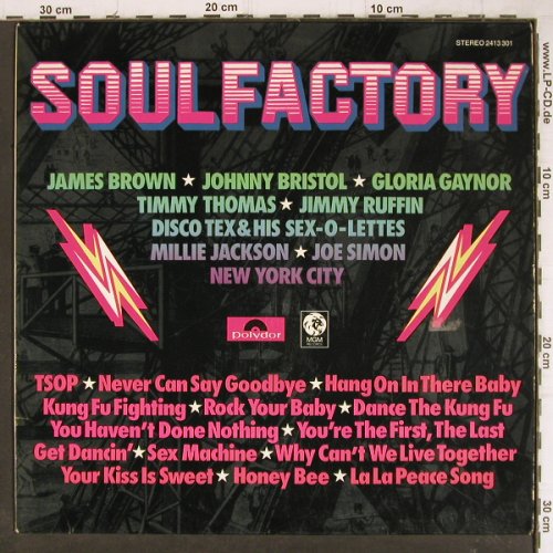 V.A.Soul Factory: Gloria Gaynor... James Brown, Polydor (2413 301), D Typ: LP Best.-Nr.: Y8739 Preis: 5,00 Euro