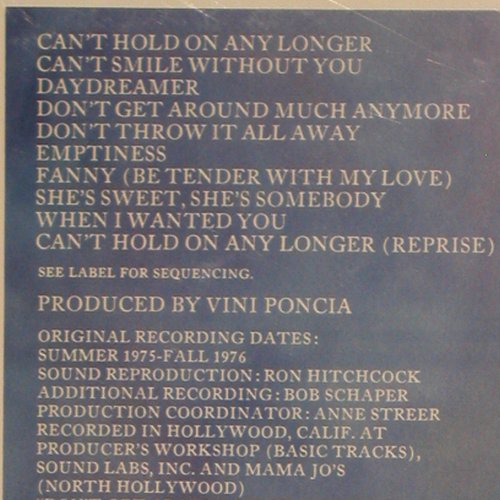 Cunico,Gino: Same, FS-New sealed, Arista (AL 4117), US, 1976 Typ: LP Best.-Nr.: Y8831 Preis: 6,00 Euro