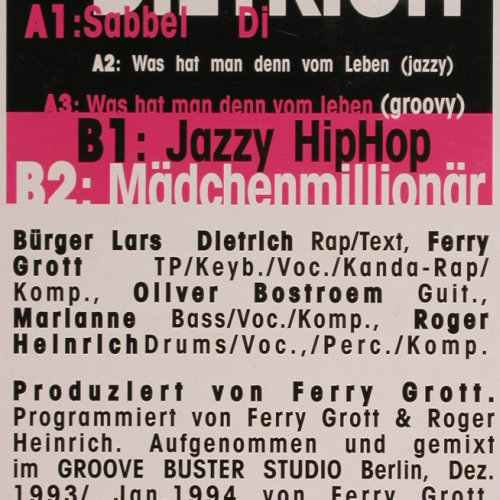Bürger Lars Dietrich: Sabbel Di (5 Tr.), Nucleus (PM 1236), D, 1994 Typ: 12" Best.-Nr.: Y8948 Preis: 4,00 Euro