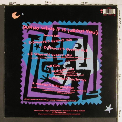 Beatmasters: Dunno What It Is *6, Epic (658001 6), , 1991 Typ: 12" Best.-Nr.: Y8975 Preis: 4,00 Euro