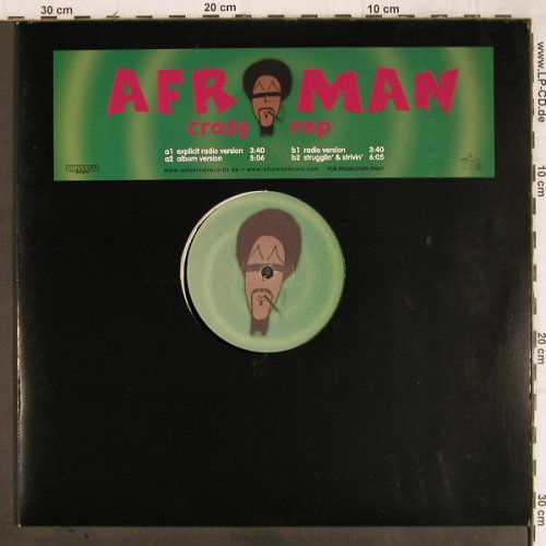 Afroman: Crazy Rap*3 / Strugglin' & Strivin', Universal (B259616-01), EU,Promo, 2002 Typ: 12" Best.-Nr.: Y9022 Preis: 4,00 Euro