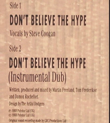 Mista-E: Don't believe the hype*2,(voc/dub), Urban Acid/Polydor(URBX 28), UK, 1988 - 12inch - Y9343 - 6,00 Euro