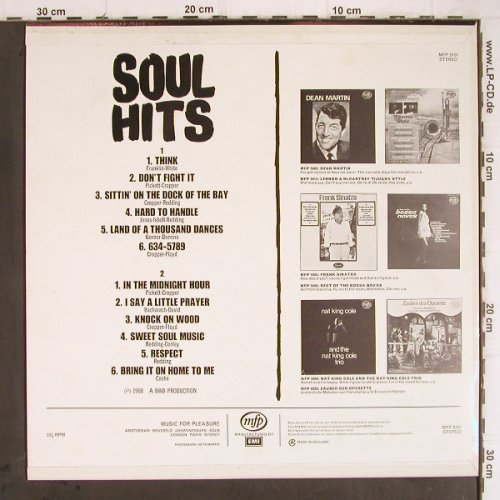 V.A.Soul Hits - BWD Production: 12 Tr.Cover-Versions,unknown Artist, MFP (MFP 5101), D/NL Typ: LP Best.-Nr.: Y9362 Preis: 5,00 Euro
