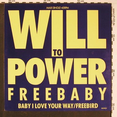 Will To Power: Freebaby +2, Epic(653183 6), NL, 1988 - 12inch - Y959 - 4,00 Euro