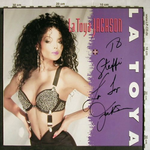 Jackson,La Toya: La Toya, signiert, Teldec (6.26737 AS), D, 1988 Typ: LP Best.-Nr.: Y9611 Preis: 10,00 Euro