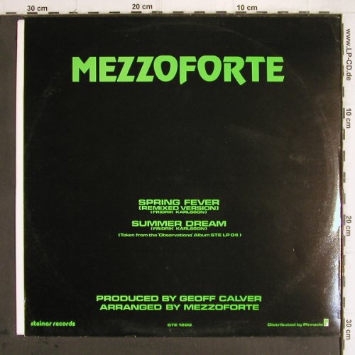 Mezzoforte: Spring Fever rmx / Summer Dream, Steinar Records (STE 1220), , 1984 Typ: 12" Best.-Nr.: Y9722 Preis: 4,00 Euro