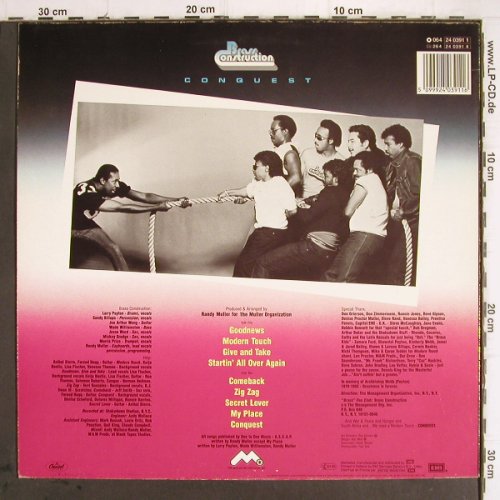 Brass Construction: Conquest, Capitol (24 0391 1), NL, 1985 Typ: LP Best.-Nr.: Y9723 Preis: 5,00 Euro