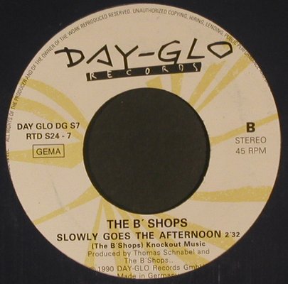 B'Shops: And I ride, m-/vg+, LC, Day-Glo(DG S7/RTD S24-7), D, 1990 - 7inch - S8003 - 2,00 Euro