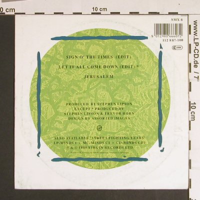 Simple Minds: The Amsterdam EP, Virgin (SMX 6), D, 1989 Typ: 7" Best.-Nr.: S8621 Preis: 4,00 Euro