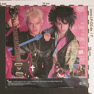 Idol,Billy: Flesh For Fantasy / Blue Highway, Chrysalis(106 824-100), D, 1984 - 7inch - S8703 - 3,00 Euro