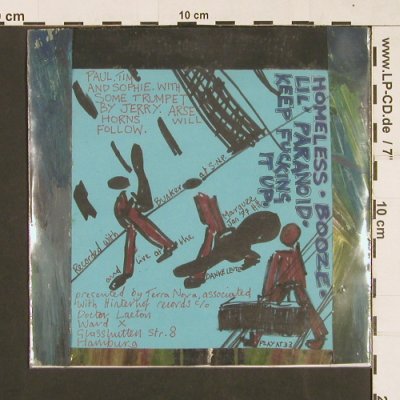 Paul, Tim and Sophie: Homeless in Hamburg +3, vg+/m-, Hinterhof, D, 1997 Typ: EPgx Best.-Nr.: S9296 Preis: 5,00 Euro