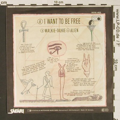 Toyah: I Want To Be Free, Safari (0030.402), D, 1981 Typ: 7" Best.-Nr.: S9418 Preis: 3,00 Euro