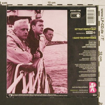 Bronski Beat: Hit That Perfect Beat/I Gave You .., Metronome(886 007-7), D, 1985 - 7inch - S9769 - 2,00 Euro