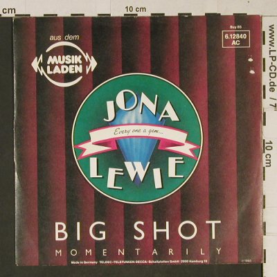 Lewie,Jona: Big Shot / I Get By In Pittsburgh, Stiff, Buy 85(6.12840 AC), D, m-/vg+, 1980 - 7inch - T1071 - 2,50 Euro