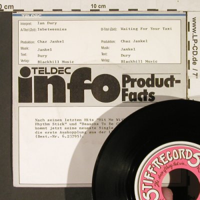 Dury & Blockheads,Ian: Inbetweenies/Waiting for your taxi, Stiff(6.12635), D, 1979 - 7inch - T108 - 4,00 Euro
