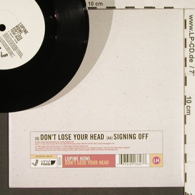 Lupine Howl: Don't Lose Your Head, Vinyl Hiss(BBQ 362), UK, 2002 - 7inch - T133 - 3,00 Euro