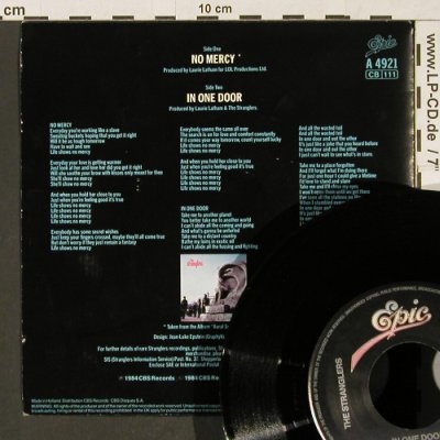 Stranglers: No Mercy / In one door, Epic (4921), NL, 1984 Typ: 7" Best.-Nr.: T134 Preis: 3,00 Euro