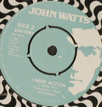Watts,John: I Smelt Roses(in the Underground), EMI (5361), UK, LC, 1983 Typ: 7" Best.-Nr.: T146 Preis: 2,00 Euro