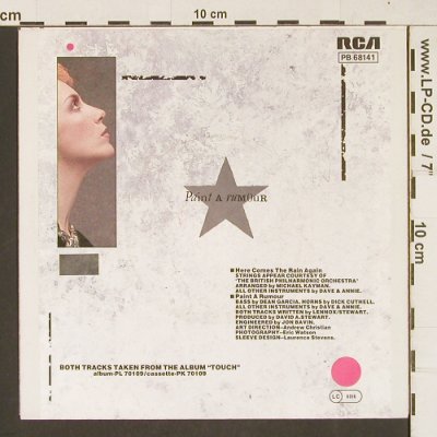 Eurythmics: Here Comes The Rain Again, RCA(PB 68141), D, 1983 - 7inch - T148 - 2,50 Euro